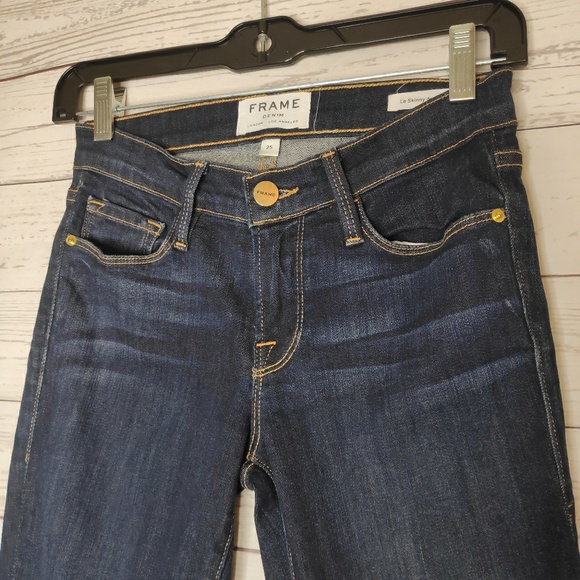 Frame Denim Le Skinny De Jeanne Size 25 Da… - Picture 3 of 8